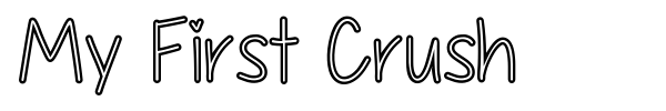My First Crush font preview